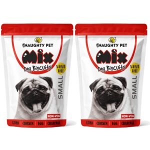 Mix Non Veg Wheat Free Dog Biscuits (500g x 2)  Chicken Liver Egg Charcoal     Size-Small